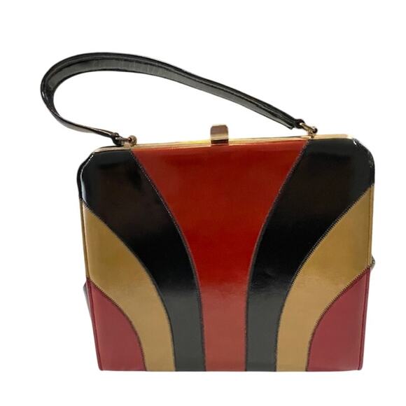 Source Unknown Handbags - Unbranded vintage 1950's-1960's women's faux leather handbag